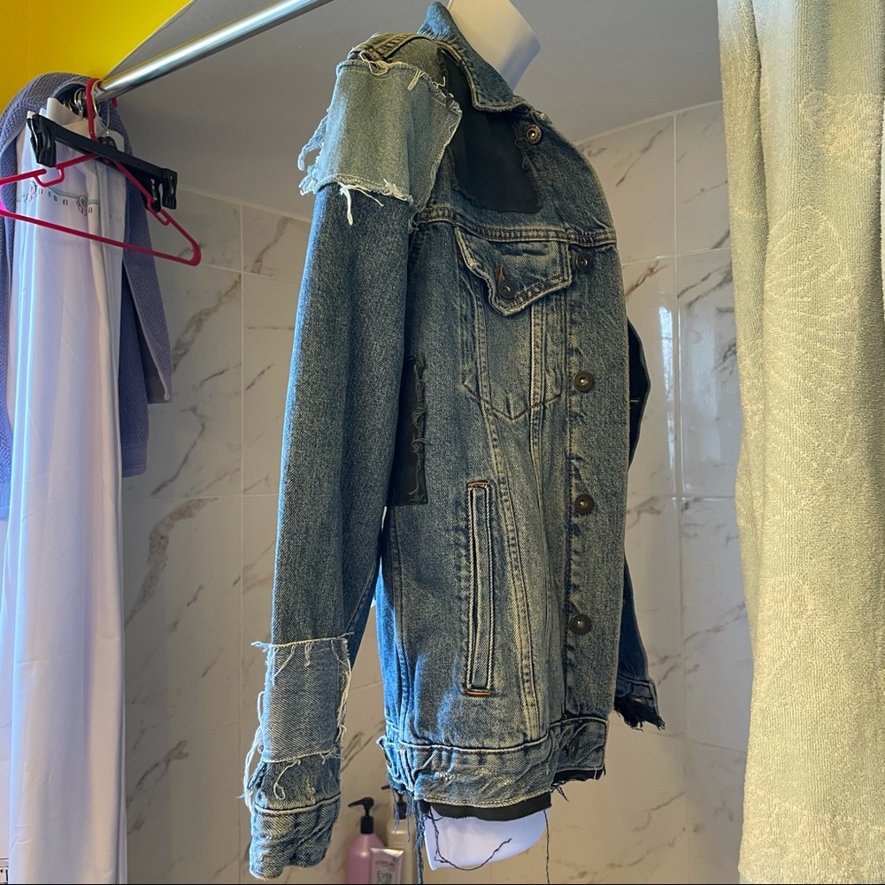 NWT The Ragged Priest Patchwork Denim Jacket - Picture 2 of 6